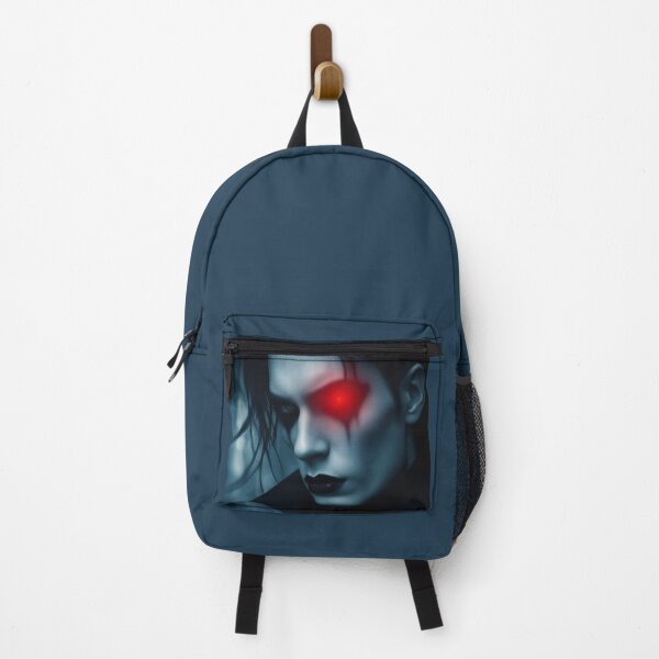 Item preview, Dark Goth Vampire Guy with Glowing Red Eye Accent designed and sold by mimikaka.