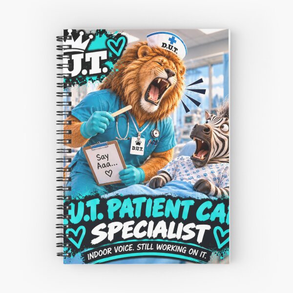 Item preview, Funny Lion Patient Care Specialist – Indoor Voice – D.U.T. designed and sold by EwelinaBa.