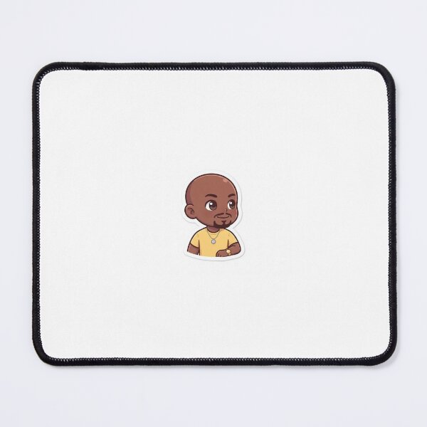 Item preview, Chibi Bald Black Man Cartoon Sticker designed and sold by TheModernMuslimchibi&more .