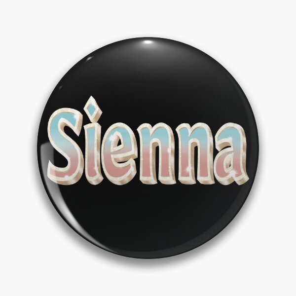 Item preview, Sienna Name in Blue and Coral with a Glam Style designed and sold by AloraDawnEve.