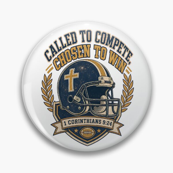 Item preview, Called to Compete Chosen to Win Christian Football designed and sold by Yafa-Design.