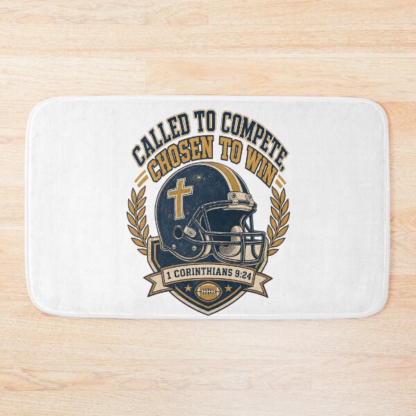 Item preview, Called to Compete Chosen to Win Christian Football designed and sold by Yafa-Design.