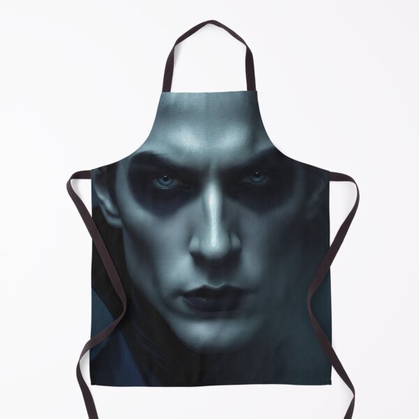 Item preview, Cinematic Dark Goth Man in Deep Blue Neon Shadow designed and sold by mimikaka.