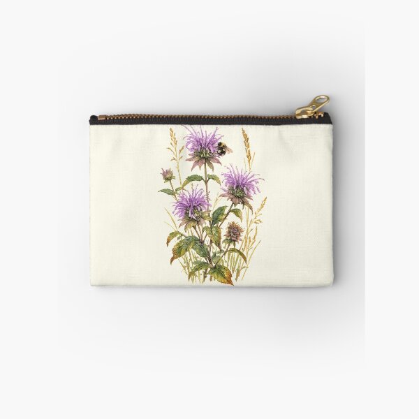 Item preview, Wild Bergamot & Bumblebee | Native Pollinator Wildflower Art designed and sold by SusanSweetArt.