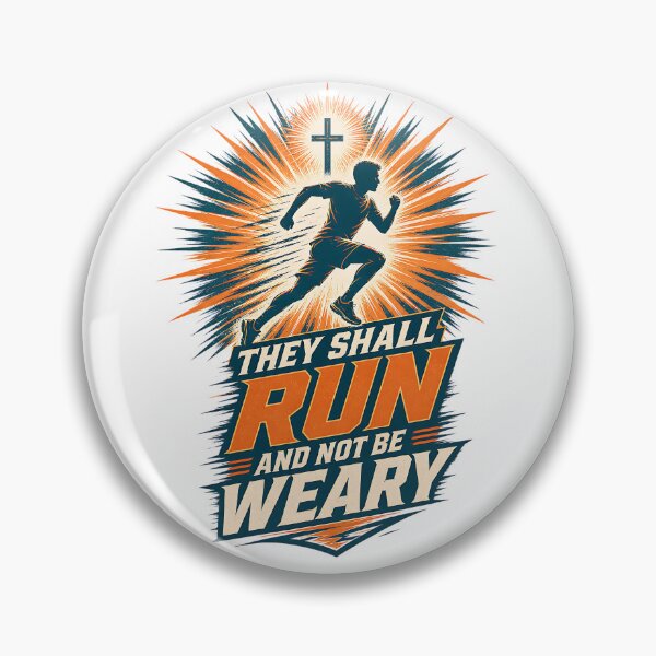 Item preview, Christian Athlete Running Not Weary Wording designed and sold by Yafa-Design.