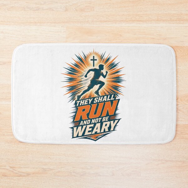 Item preview, Christian Athlete Running Not Weary Wording designed and sold by Yafa-Design.
