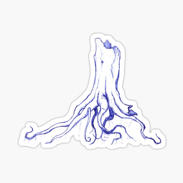 Bottom Blue #3 Sticker
