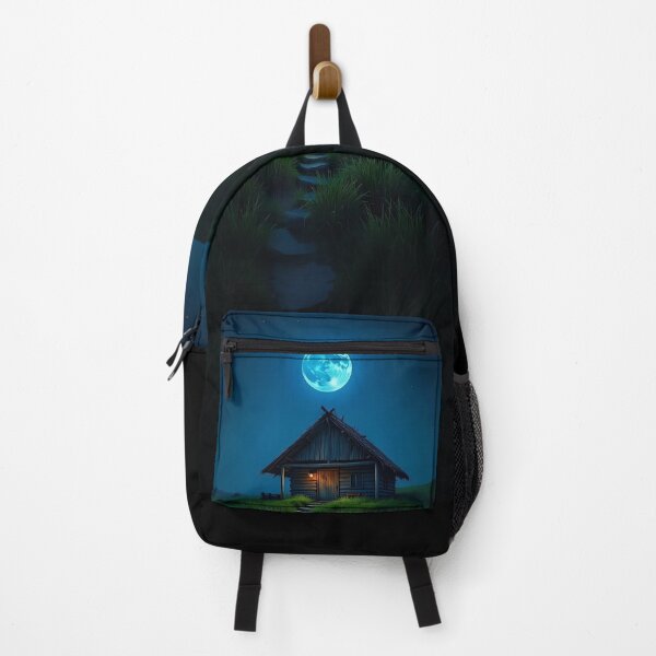 Item preview, Moonlit Cabin Path At Night designed and sold by Mr besho.