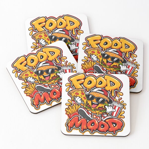 Item preview, Food Mood – Funny Fast Food Burger Pizza Streetwear Design designed and sold by Snackwear Apparel.