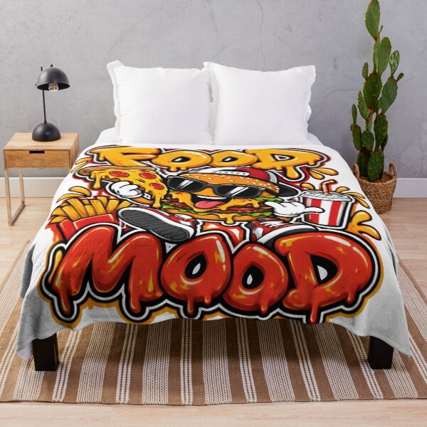 Item preview, Food Mood – Funny Fast Food Burger Pizza Streetwear Design designed and sold by Snackwear Apparel.