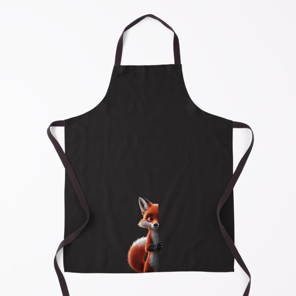 Item preview, Cute Red Fox Peeking  3D Fluffy Animal Illustration designed and sold by mimikaka.