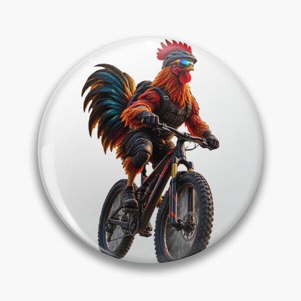 Item preview, Rooster Mountain Biker – Funny Chicken Cycling Extreme Sports designed and sold by FXFandomFactory.
