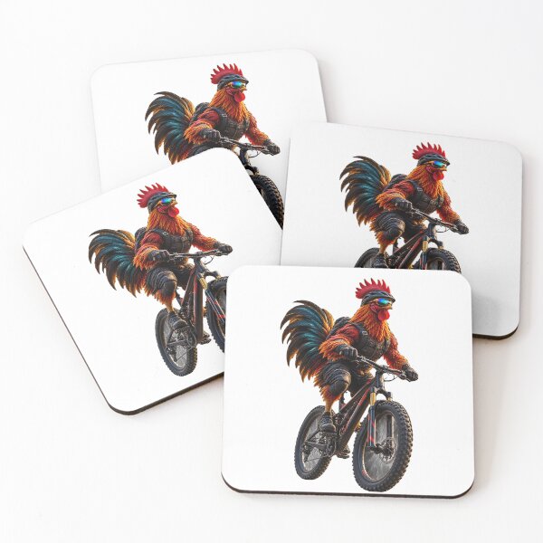 Item preview, Gallo Ciclista de Montaña – Gallo Divertido en Bicicleta MTB designed and sold by FXFandomFactory.