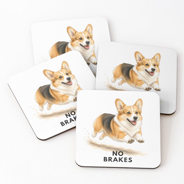 Item preview, No Brakes Corgi Dog | Cute Pembroke Welsh Corgi designed and sold by PAPIRO SIGLO XXI.