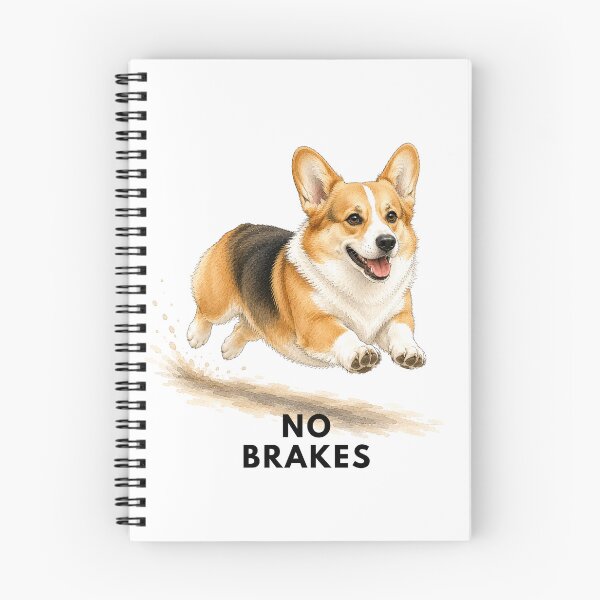 Item preview, No Brakes Corgi Dog | Cute Pembroke Welsh Corgi designed and sold by PAPIRO SIGLO XXI.