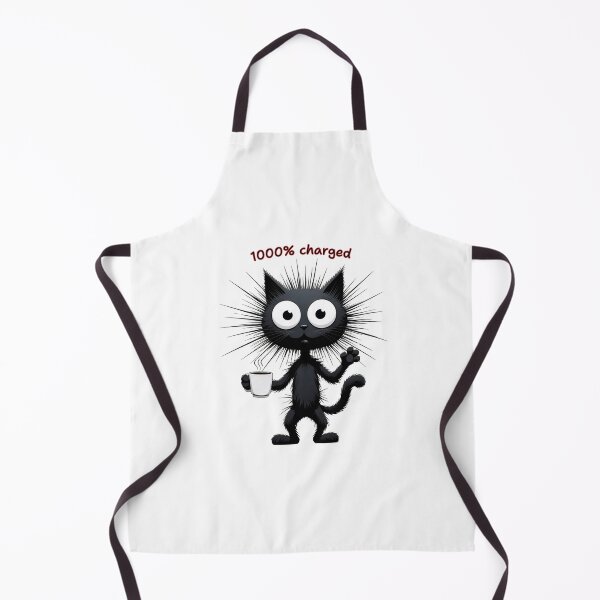 Item preview, 1000% Charged Cat With Spiky Electrified Fur designed and sold by mimikaka.