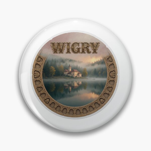 Item preview, Wigry Lake Poland Sticker designed and sold by Imaginarium of Chaos falcon88 .