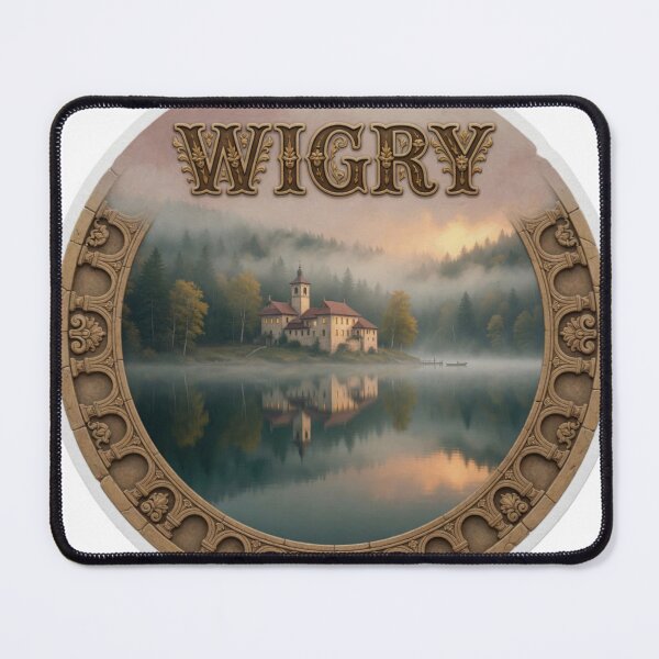 Item preview, Wigry Lake Poland Sticker designed and sold by Imaginarium of Chaos falcon88 .