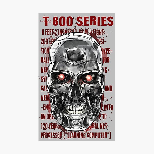 Artikelvorschau, Terminator-Reihe 800. Ohne KI. entworfen und verkauft von Inked T.