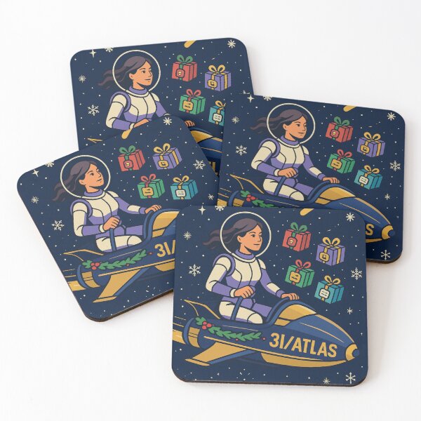 Item preview, 3I ATLAS Christmas Astronaut Space Adventure designed and sold by GemsAnatomy.