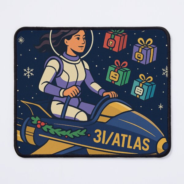 Item preview, 3I ATLAS Christmas Astronaut Space Adventure designed and sold by GemsAnatomy.