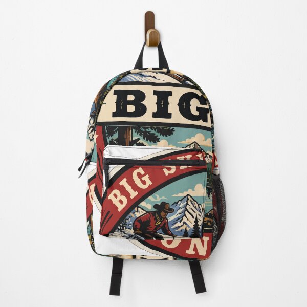 Item preview, Big Sky Montana Vintage Badge - Outdoor Wildlife & Skiing Art designed and sold by roam.andprint.