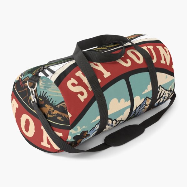 Item preview, Big Sky Montana Vintage Badge - Outdoor Wildlife & Skiing Art designed and sold by roam.andprint.