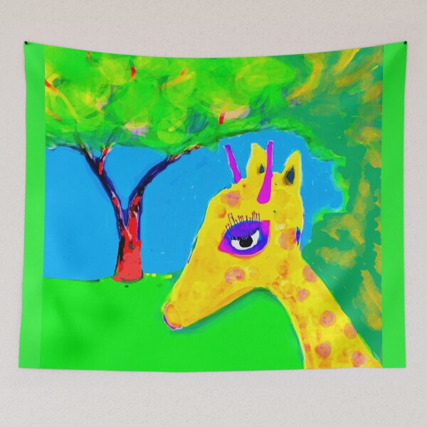 Item preview, Giraffe in an acacia grove designed and sold by Carol Ames .