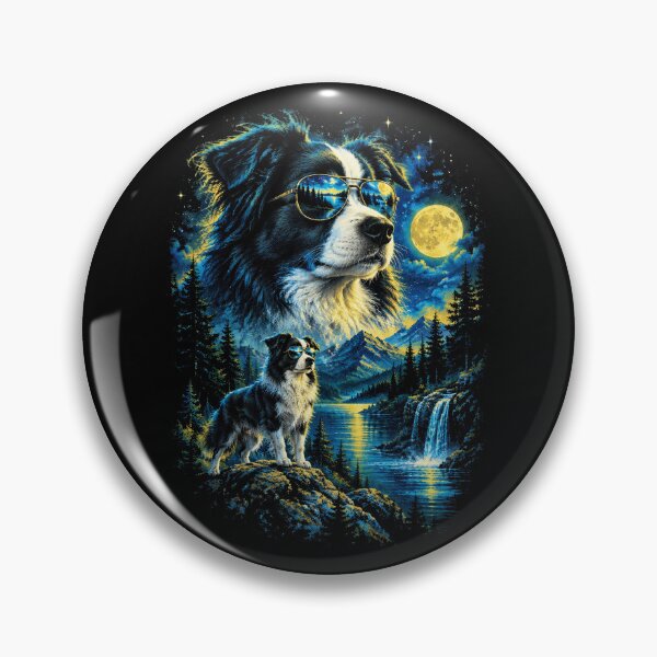 Item preview, Border collie with sunglasses 90s wildlife designed and sold by aponwao.