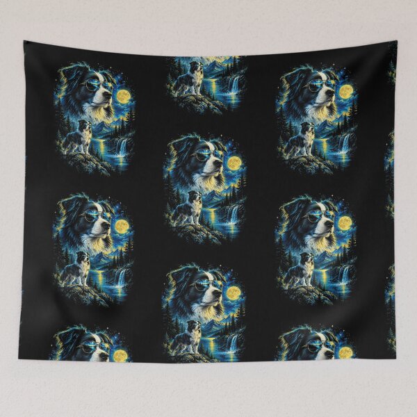 Item preview, Border collie with sunglasses 90s wildlife designed and sold by aponwao.