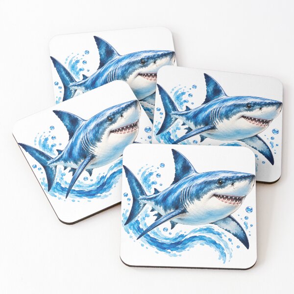Item preview, Watercolor Shark | Shark Lover | Ocean Wildlife | Marine Life | Great White Shark | Ocean Lover | Shark Illustration | Sea Life designed and sold by TeeVerse27.