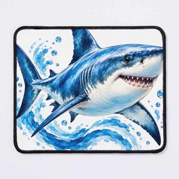 Item preview, Watercolor Shark | Shark Lover | Ocean Wildlife | Marine Life | Great White Shark | Ocean Lover | Shark Illustration | Sea Life designed and sold by TeeVerse27.
