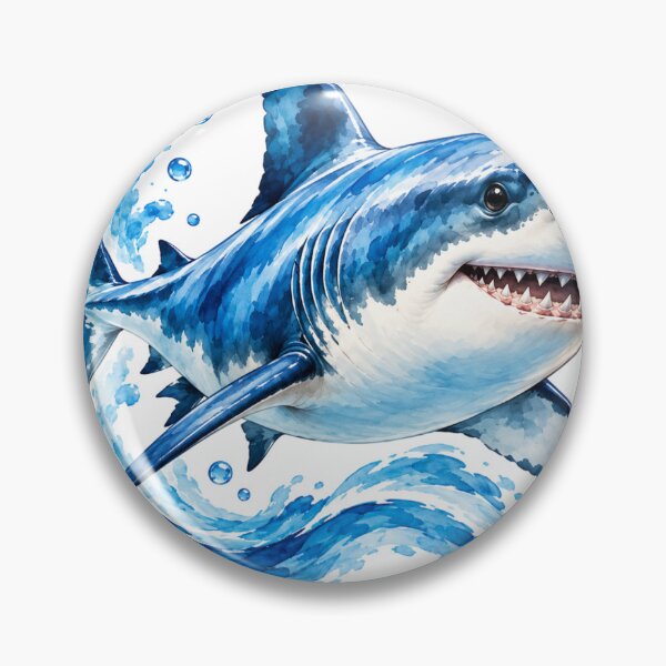 Item preview, Watercolor Shark | Shark Lover | Ocean Wildlife | Marine Life | Great White Shark | Ocean Lover | Shark Illustration | Sea Life designed and sold by TeeVerse27.