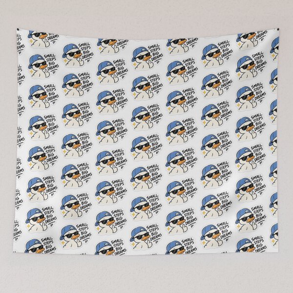 Item preview, Small Steps Big Dreams Duck Sticker designed and sold by ammi.