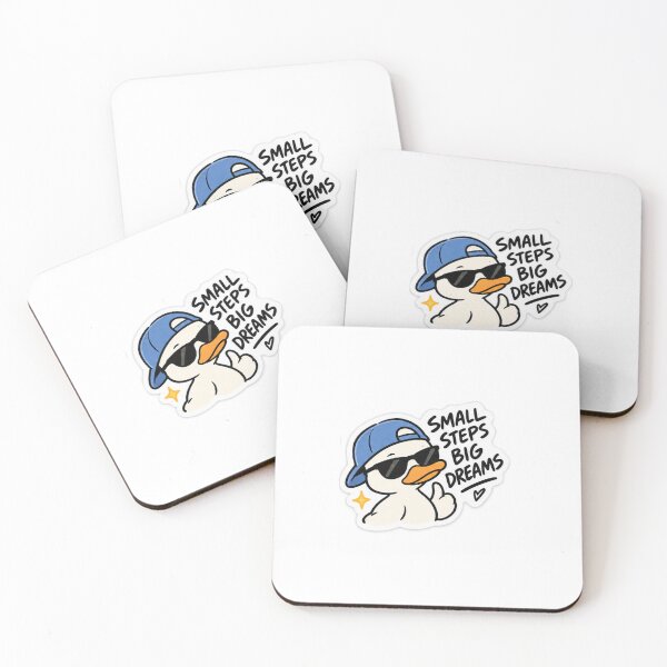 Item preview, Small Steps Big Dreams Duck Sticker designed and sold by ammi.
