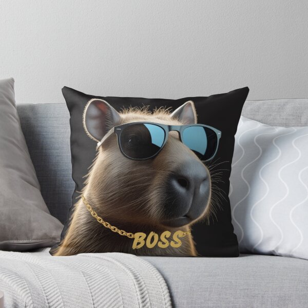 Item preview, Cool Capybara Boss with Sunglasses – Funny 3D Animal Art designed and sold by mimikaka.