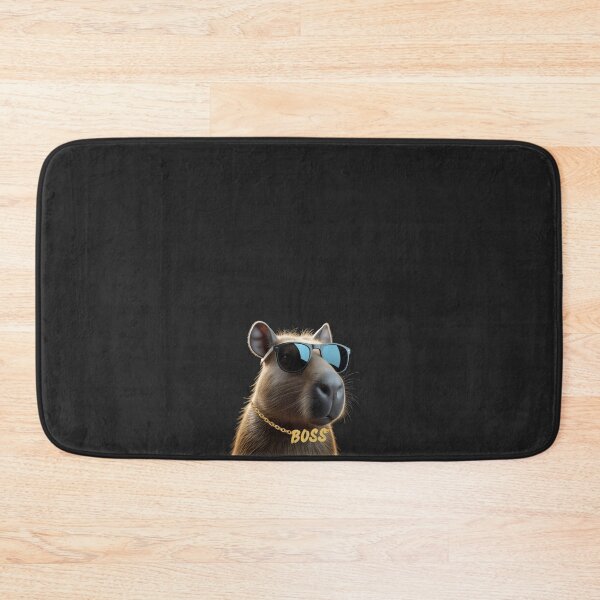 Item preview, Cool Capybara Boss with Sunglasses – Funny 3D Animal Art designed and sold by mimikaka.