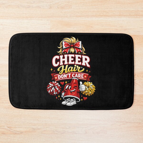 Item preview, Cheer Hair Don't Care – Funny Cheerleading Pom Pom  designed and sold by SidTastic .