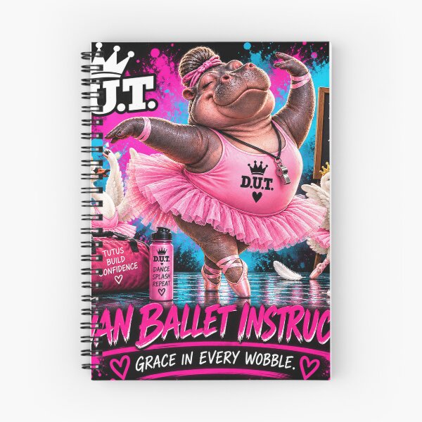 Item preview, Funny Hippo Swan Ballet Instructor – Grace in Every Wobble – D.U.T. designed and sold by EwelinaBa.