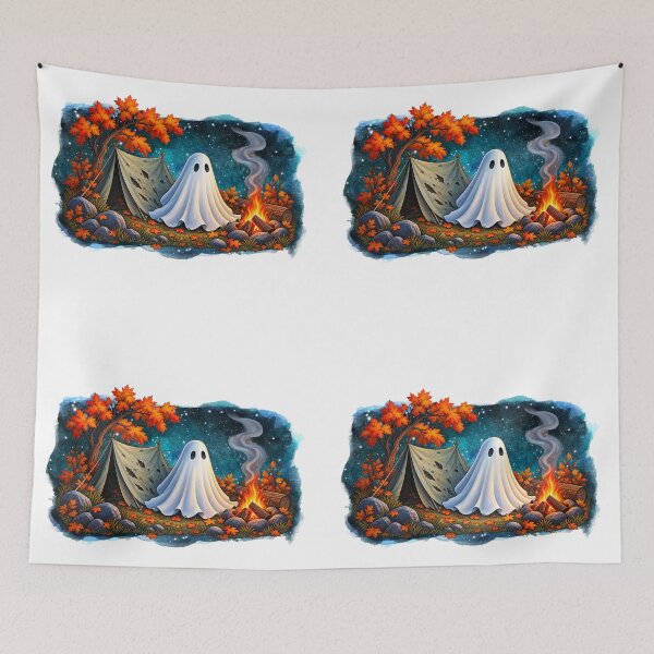 Item preview, Ghostly Campfire Halloween Camping Adventure designed and sold by BullBooy.