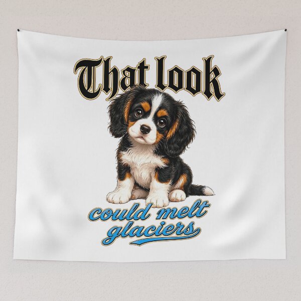 Item preview, Cute Cavalier Puppy  designed and sold by PetsArt.