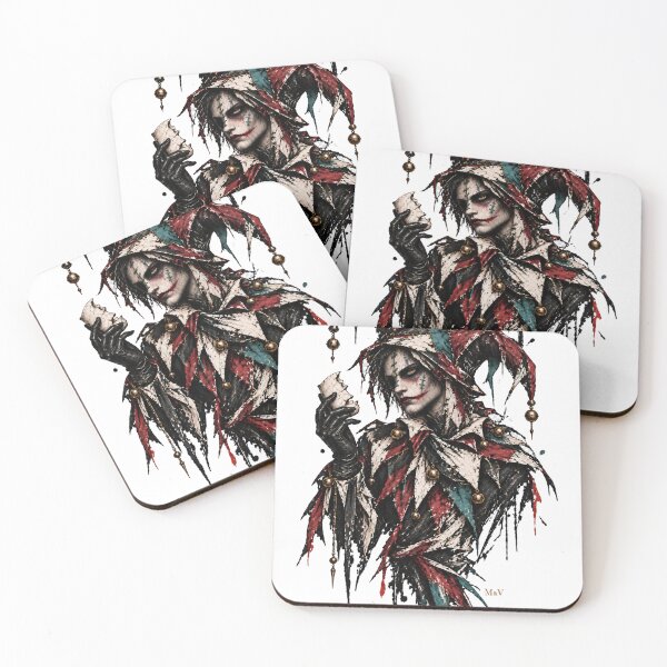 Item preview, Dark Jester Holding a Broken Mask designed and sold by Qenlo.