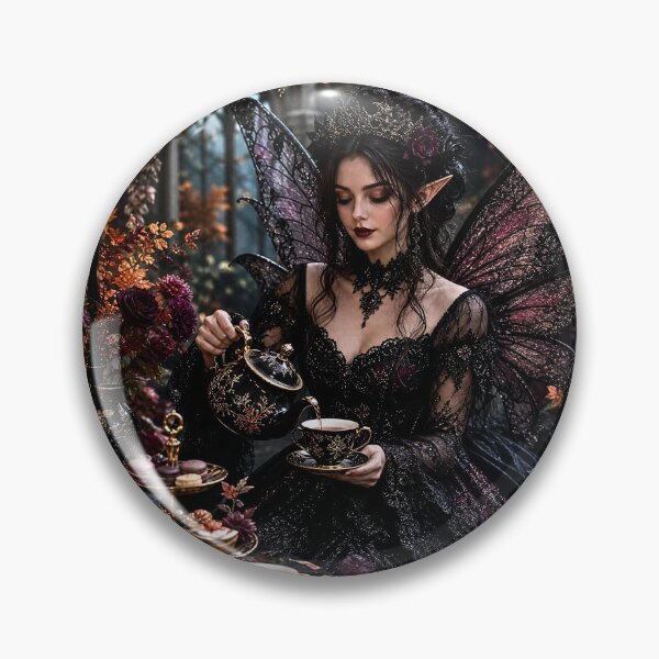 Item preview, Gothic Tea Fairy Autumn Enchantment designed and sold by Storybook Botanica.