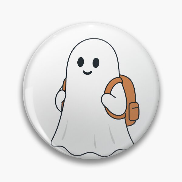 Item preview, Cute Ghost Going to School designed and sold by Inka Moon Design.