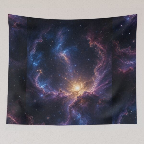 Item preview, Stellar Genesis – Golden Stellar Birth Nebula designed and sold by OandSDesigns23.