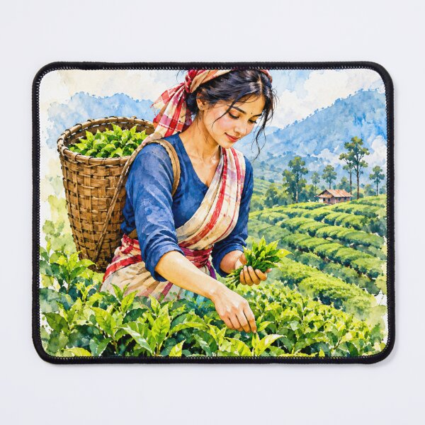 Item preview, Indian tea plucking  designed and sold by urbanshop7.