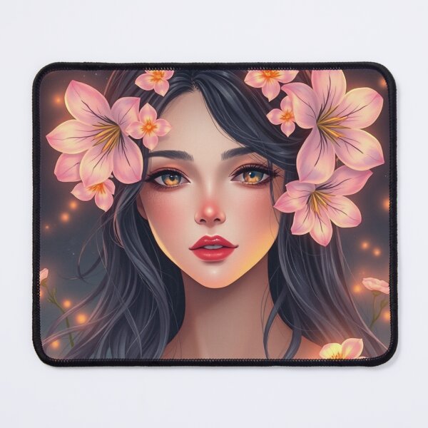 Item preview, Beautiful Woman with Flowers in Hair designed and sold by GenesisArtis.