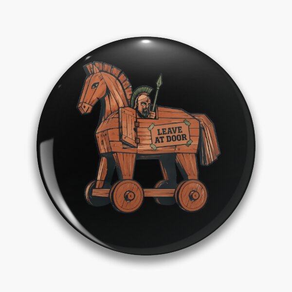 Item preview, Trojan Horse Leave at Door Ancient Greece Funny Design designed and sold by Lolik Designs.