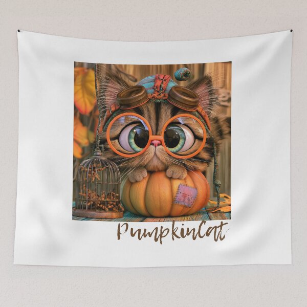 Item preview, Funny and crazy PumpkinCat designed and sold by OutOfTheBubble.