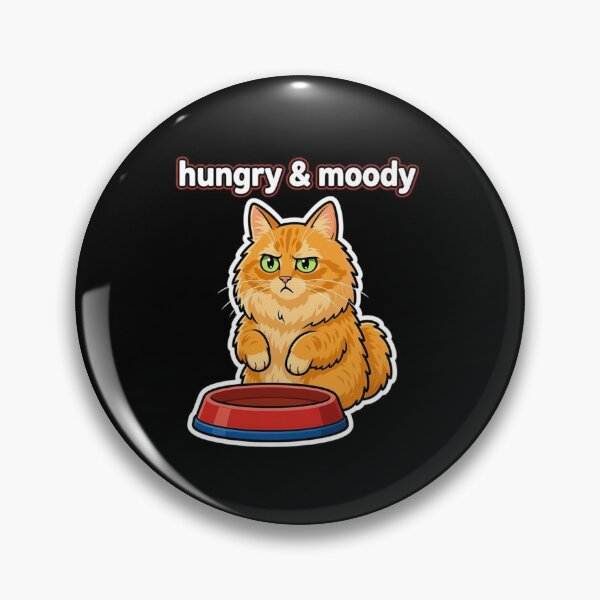 Item preview, Funny Hungry and Moody Ginger Cat Meme designed and sold by MagicByAl.